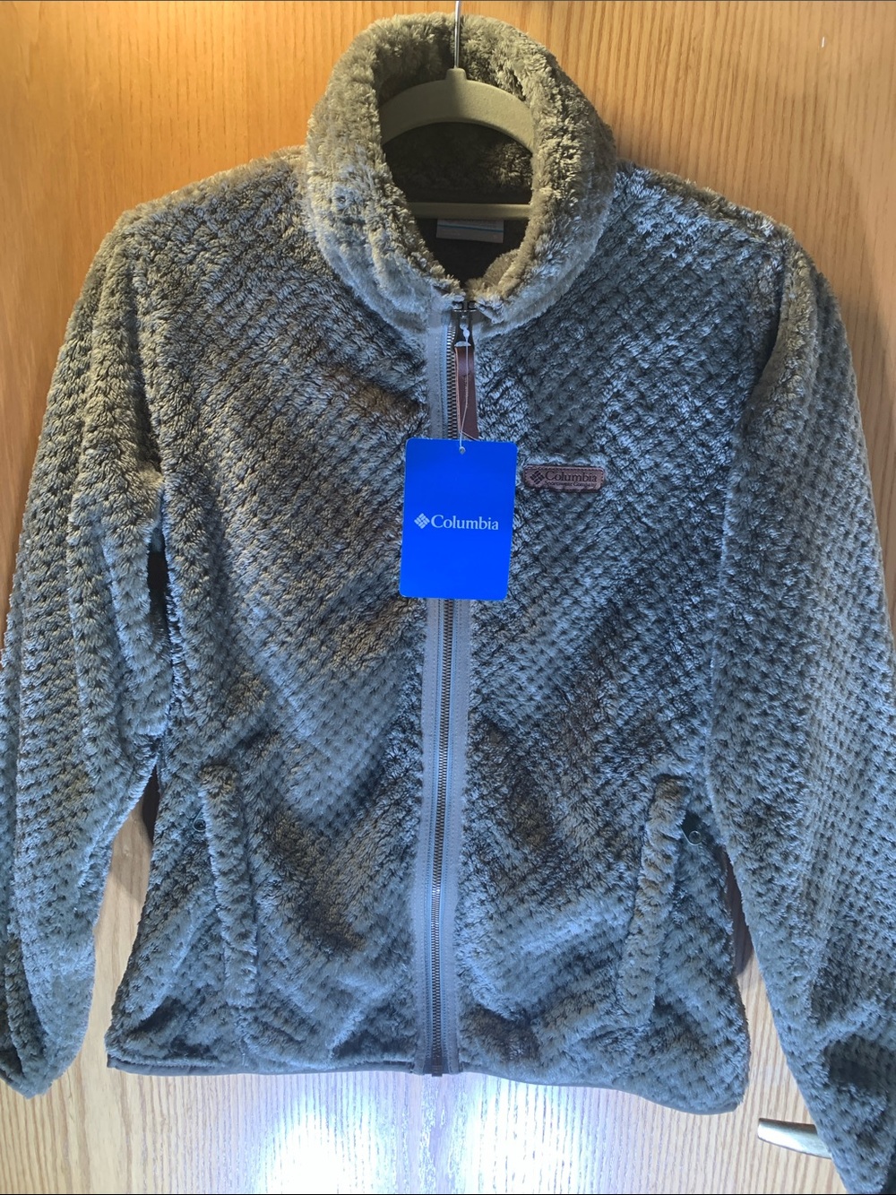 New! Columbia Women’s Olive Green Plush Full-Zip Jacket -Size S